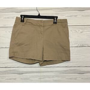 J crew city fit khaki shorts  size 6